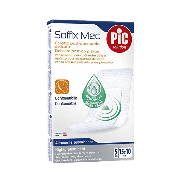 Pic Soffix Med Plast 15 X 10cm Sterile 5 Pieces