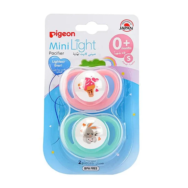 Pigeon Double Pacifier Rabbit & Ice Cream +0 M