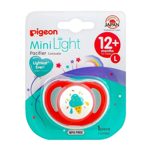 Pigeon Minilight Pacifier Girl Ice Cream +6 M