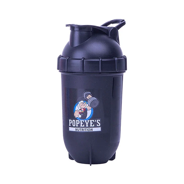 Popaya Nutrition Shaker Bottle 500 Ml Black - Hydration - Popaya Nutrition