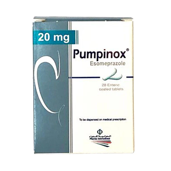 Pumpinox 20mg Tab 28s - Acid Indigestion Relief - Pumpinox