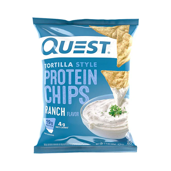 Quest Nutrition Protein Chips Ranch Cheese 32 G - High Protein Snack - Quest Nutrition