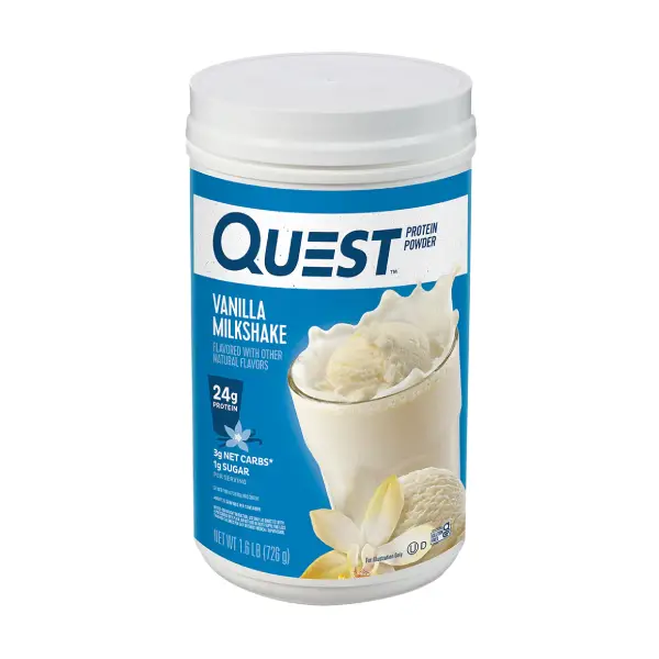 Quest Protein Powder 1.6lb Vanilla Milkshake - Protein - Quest Nutrition