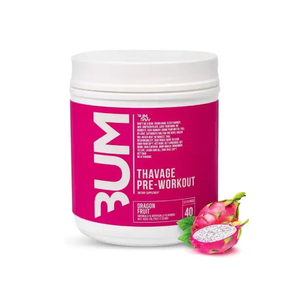 Raw Nutrition Cbum Thavage Pre-workout 40/20'svg 520gm Dragon Fruit - Energy - Raw Nutrition