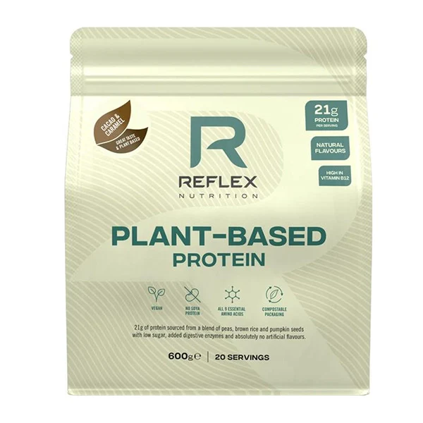 Reflex Nutrition Plant Based Protein Cacao & Caramel 600g - Muscle Recovery - Reflex Nutrition