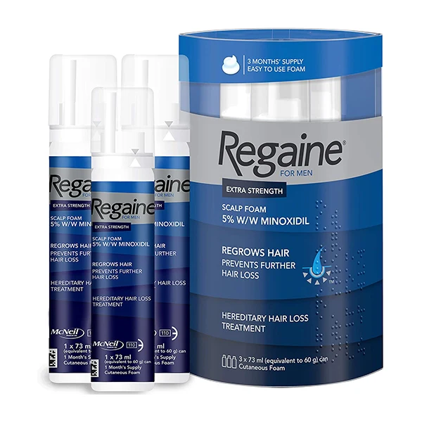 Regaine Foam 5% for Men 3 X 60 Ml