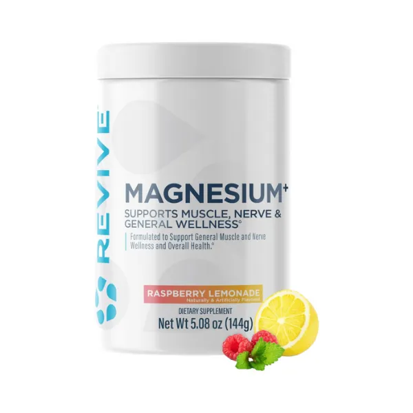 Revive Magnesium Powder 30'svg Raspberry Lemonade 144gm