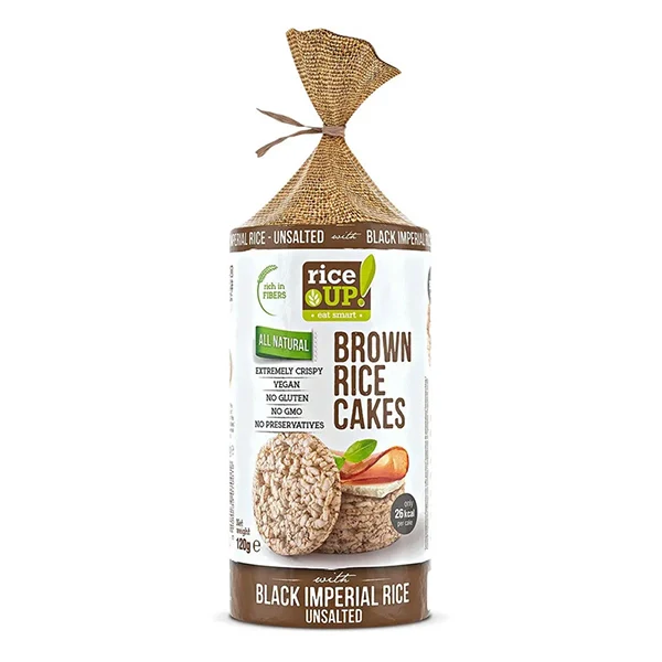 Rice up Whole Grain  Rice Cakes Unsalted 120 G - Guilt-free - Rice up