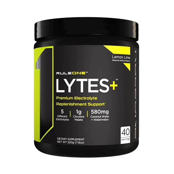 Rule One Proteins Lytes+ Premium Electrolyte Lemon Lime 40 Servings - Hydration - Rule One Proteins