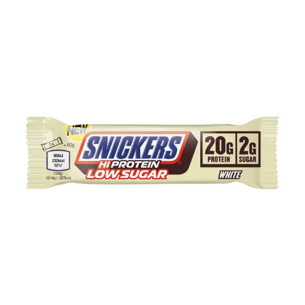 Snickers Hi Protein Bar 57gm Low Sugar White - Protein - Snickers