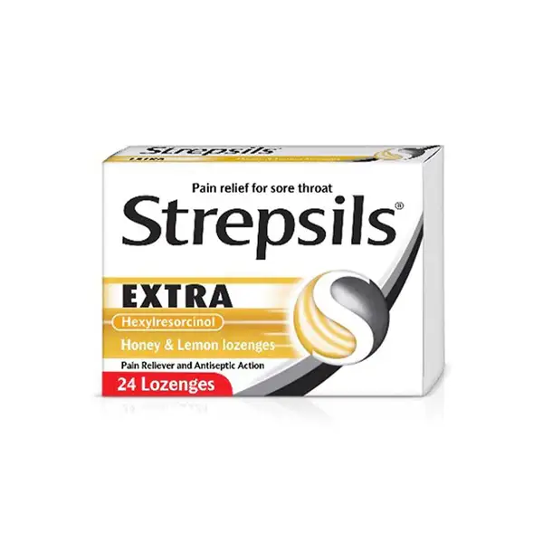 Strepsils Extra Honey Lemon 24's Lozenges
