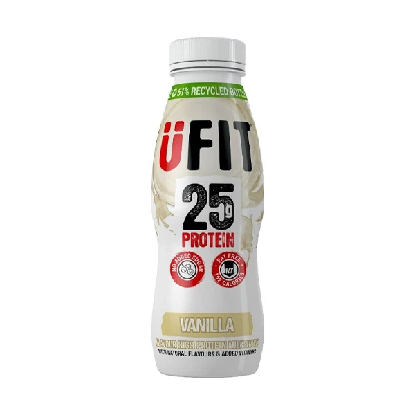 Ufit Vanilla Flavour High Proteinmilkshake 330ml - Nutritional Boost - Ufit