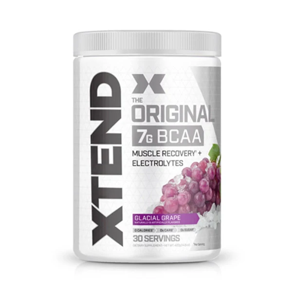 Xtend X Original 7g Bcaa 30svg Glacial Grape 390gm - Muscle Recovery - Xtend